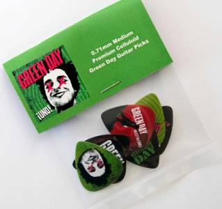Green Day Guitar Picks Official GREEN DAY (2)/COMMEMORATIVE
