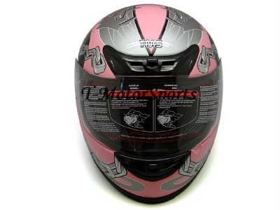 Pink Motorbike Helmet on Ladies Pink Skull Full Face Street Motorcycle Helmet L Motorcycle