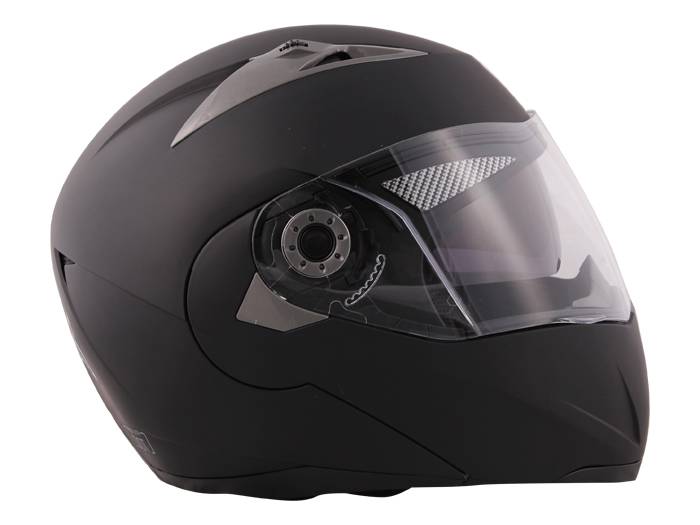 Matte Black Modular Flip Up DualVisor Sun Shield Motorcycle Helmet sz