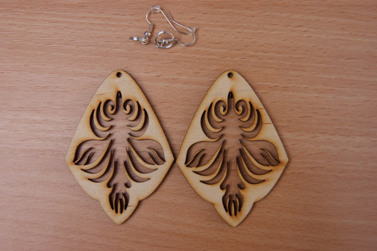 PLAIN WOODEN EARRINGS MANY SHAPES DECOUPAGE CRAFT ART JEWELLERY COME