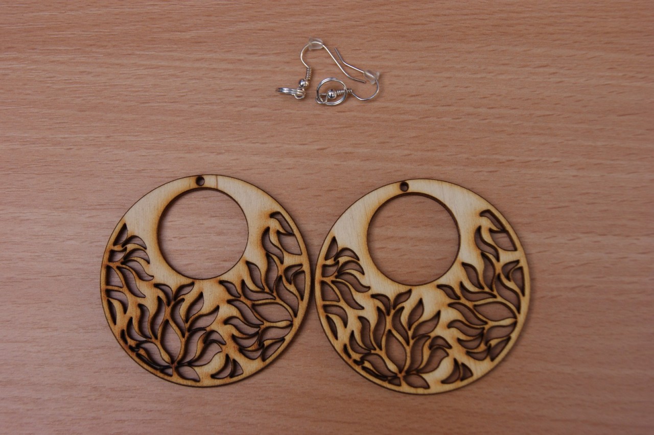 PLAIN WOODEN EARRINGS MANY SHAPES DECOUPAGE CRAFT ART JEWELLERY COME