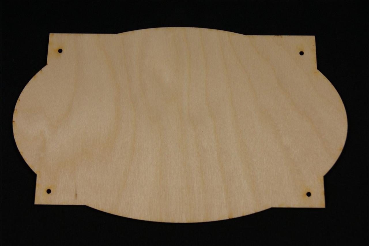 5 X WOODEN WALL SIGN PLAQUES BLANK UNPAITED SHAPES CRAFT ART DECOUPAGE