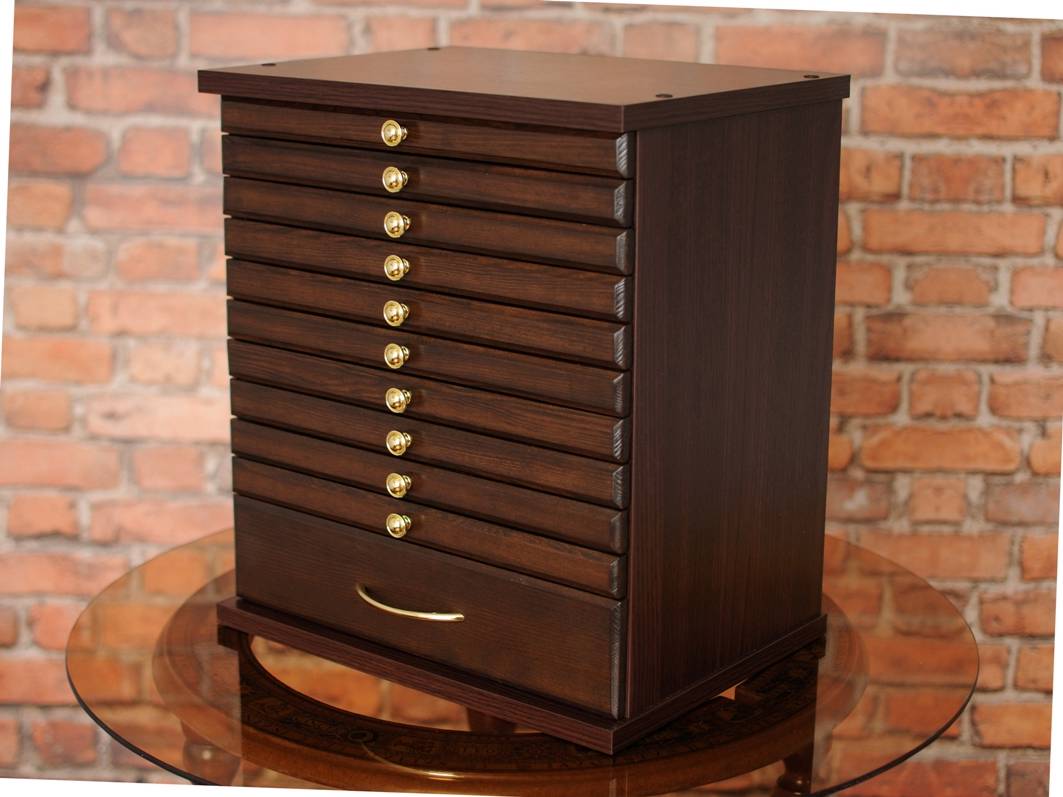 10+1W COIN TRAY COLLECTORS COLLECTION FOR 10 TRAYS + 1 LARGE DRAWER