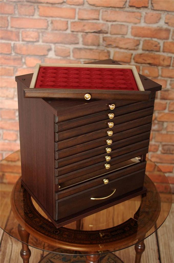 10+1W COIN TRAY COLLECTORS COLLECTION FOR 10 TRAYS + 1 LARGE