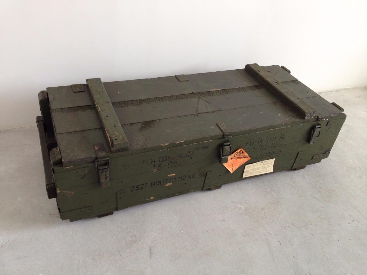 Army Box Ammo Military Storage Box Tool Box Metal Clip Lock Hinged Lid