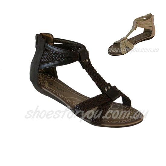 WOMENS-DESIGNER-SHOES-Roman-Style-Wedge-Sandals-Beige-Brown-Sizes-5-6 ...