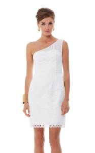 New Lilly Pulitzer Davids One Shoulder Sheath White ...