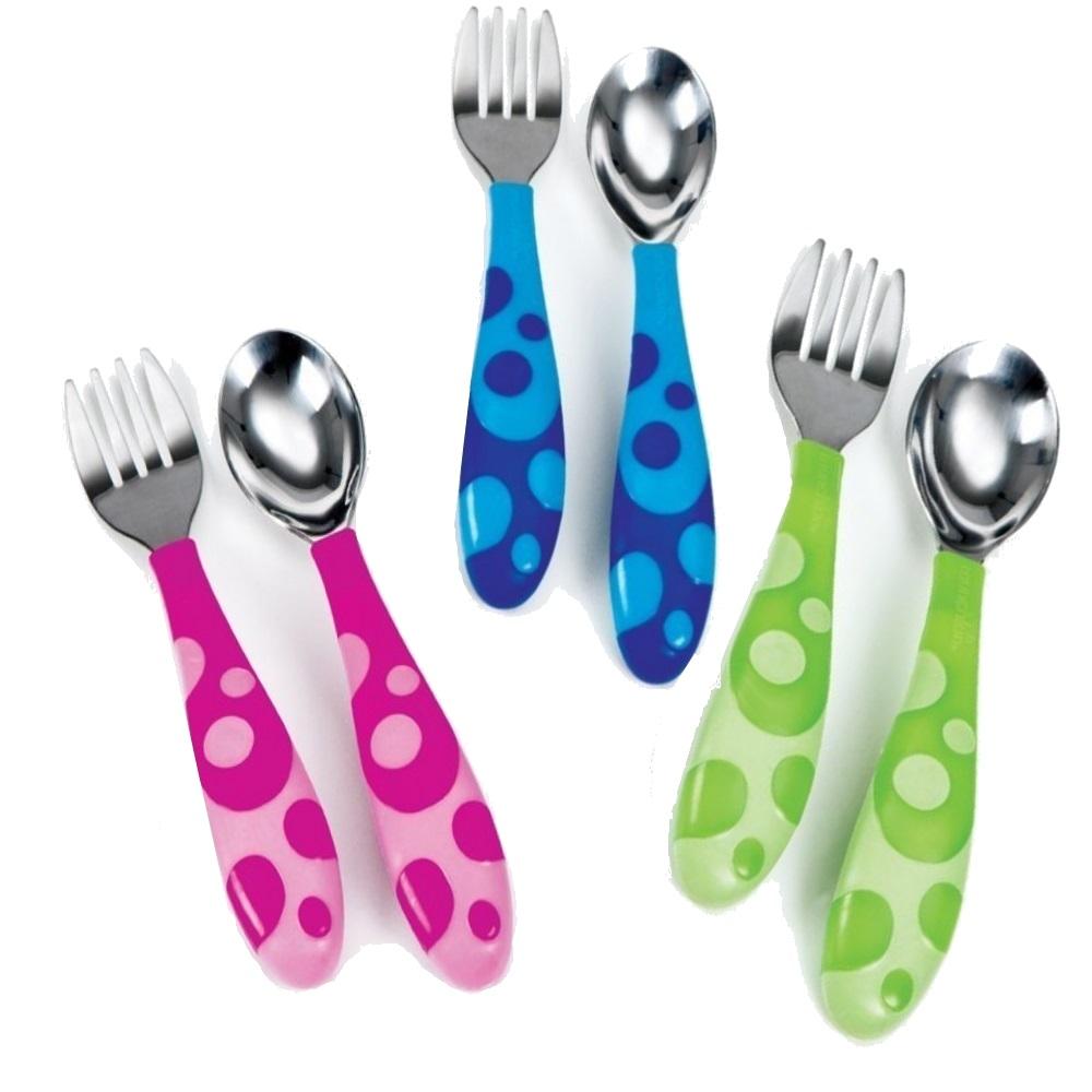 Munchkin Spoon and Fork Cutlery Set for Infants Toddlers Baby BPA Free 12 Months eBay