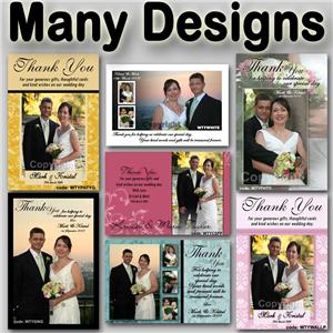 Personalised Wedding & Engagement Photo Thank You Cards