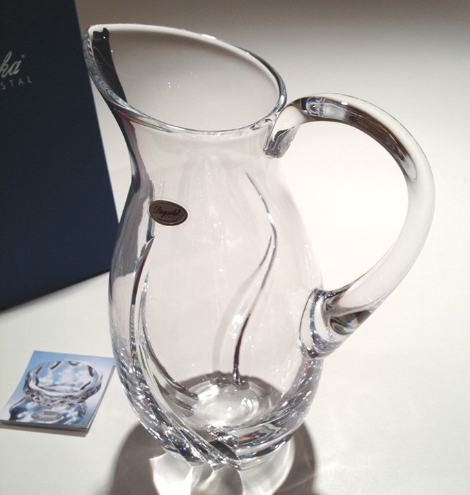 RARE Rogaska Cut Crystal Charlie PITCHER Made in Slovenia! The