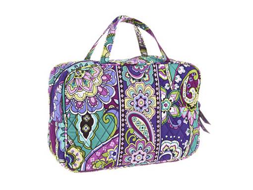Details about New wtag Vera Bradley Grand Cosmetic Bag Heather Details about New wtag Vera Bradley Grand Cosmetic Bag Heather
