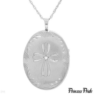 PRINCESS PRIDE Necklace With Locket & Genuine Diamond