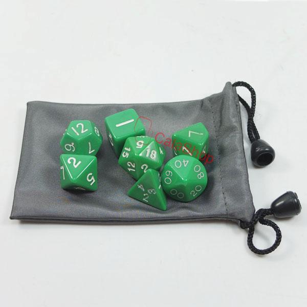 7 sided die of DUNGEONS & DRAGONS RPG Dice Game set D4 D6 D8 D10 D12 D20 Bag DS - Picture 9 of 12