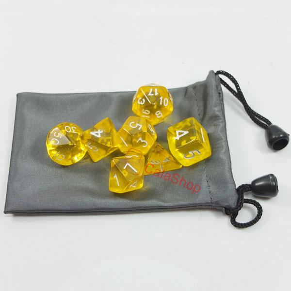 7 sided die of DUNGEONS & DRAGONS RPG Dice Game set D4 D6 D8 D10 D12 D20 Bag DS - Picture 7 of 12
