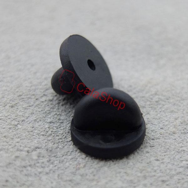 Rubber Lapel Hat Tie Tac Tack Pin Back Holder Clasp for Military Sports - Picture 2 of 3