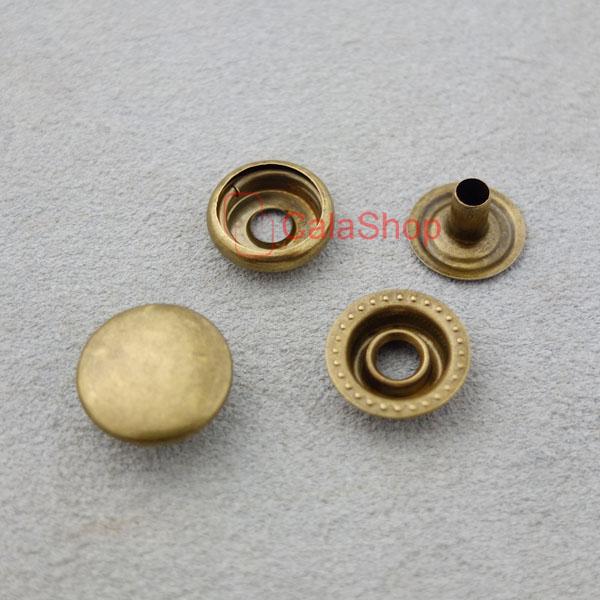 25 50 100 sets Leather craft Rapid Rivet Button METAL Snaps Fasteners 15mm 5/8" - Picture 3 of 6