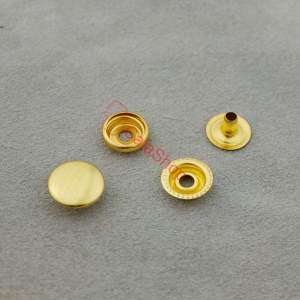 25 50 100 sets Leather craft Rapid Rivet Button METAL Snaps Fasteners 15mm 5/8" - Picture 4 of 6