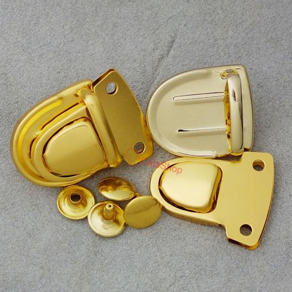 2 5 10 pcs Closure Catch Tuck Lock for Leather Bag Case Clasp Purse