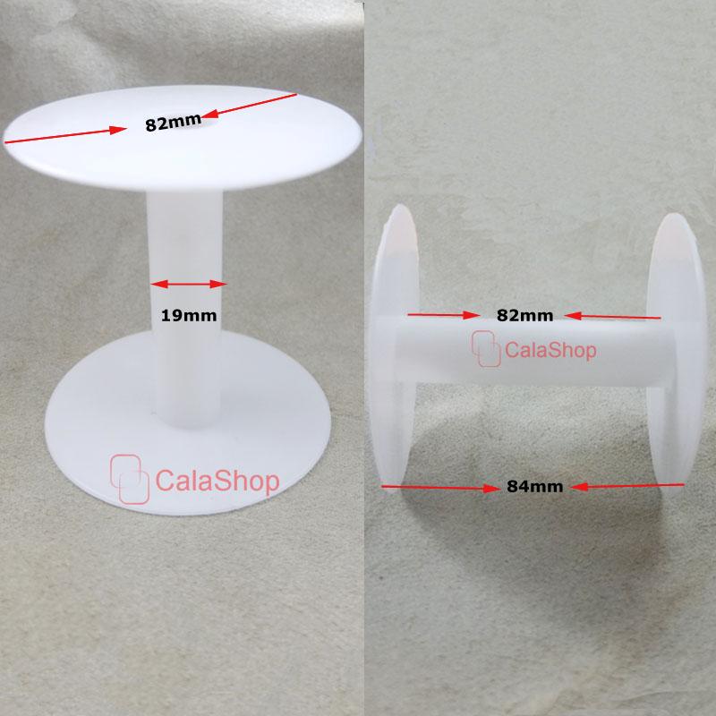 Empty Plastic Wire Spools Bobbins ROUND ENDS for various Size Cord