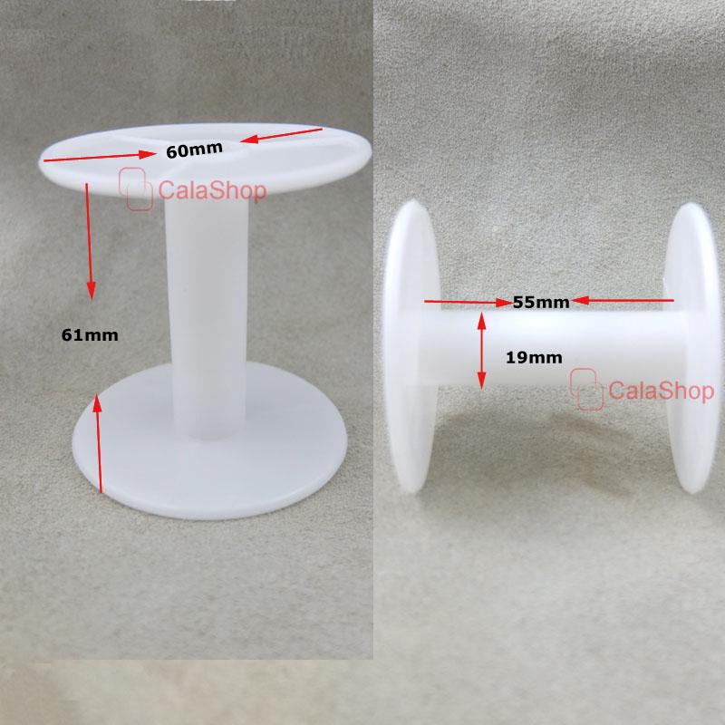 Empty Plastic Wire Spools Bobbins ROUND ENDS for various Size Cord