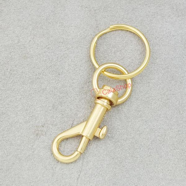 SWIVEL CLIP SNAP Hook TRIGGER bing SC11A + keyring split ring key 1