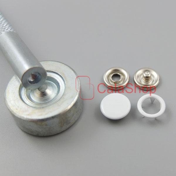 Open Ring No Sew Snaps Fastener sattaching stud Mixed colors 3/8" 9mm