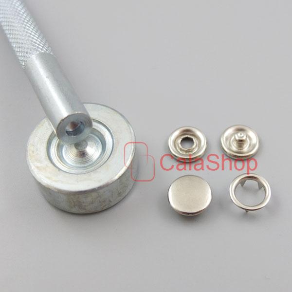 Open Ring No Sew Snaps Fastener sattaching stud Mixed colors 3/8" 9mm