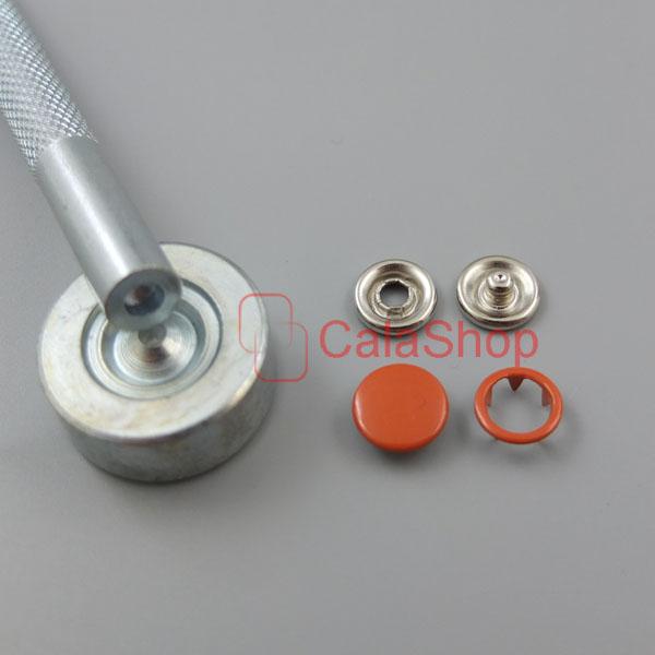 Open Ring No Sew Snaps Fastener sattaching stud Mixed colors 3/8" 9mm
