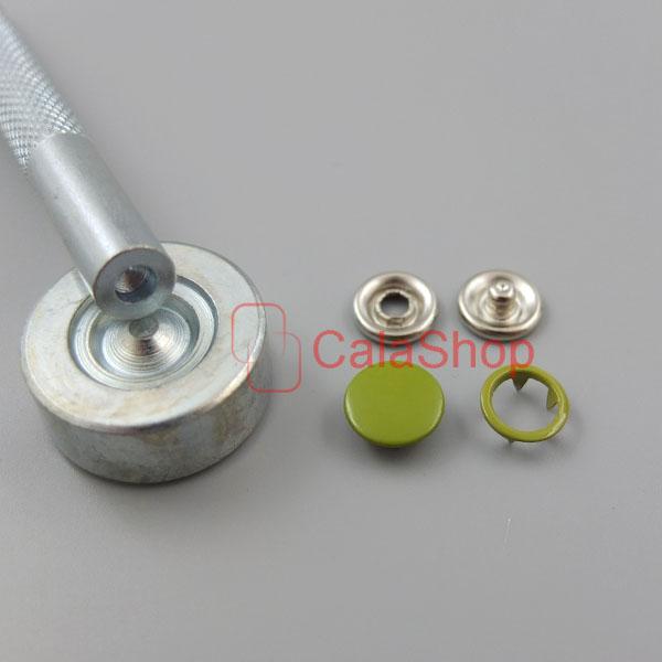 Open Ring No Sew Snaps Fastener sattaching stud Mixed colors 3/8" 9mm