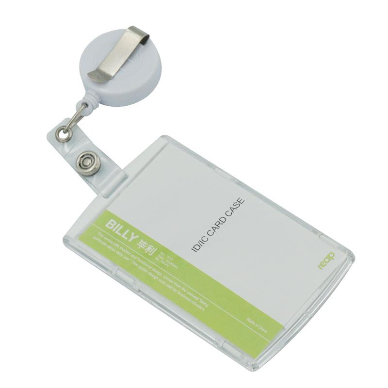 Vertical & Horizontal ID card holder Badge with Reels Clips Retractable
