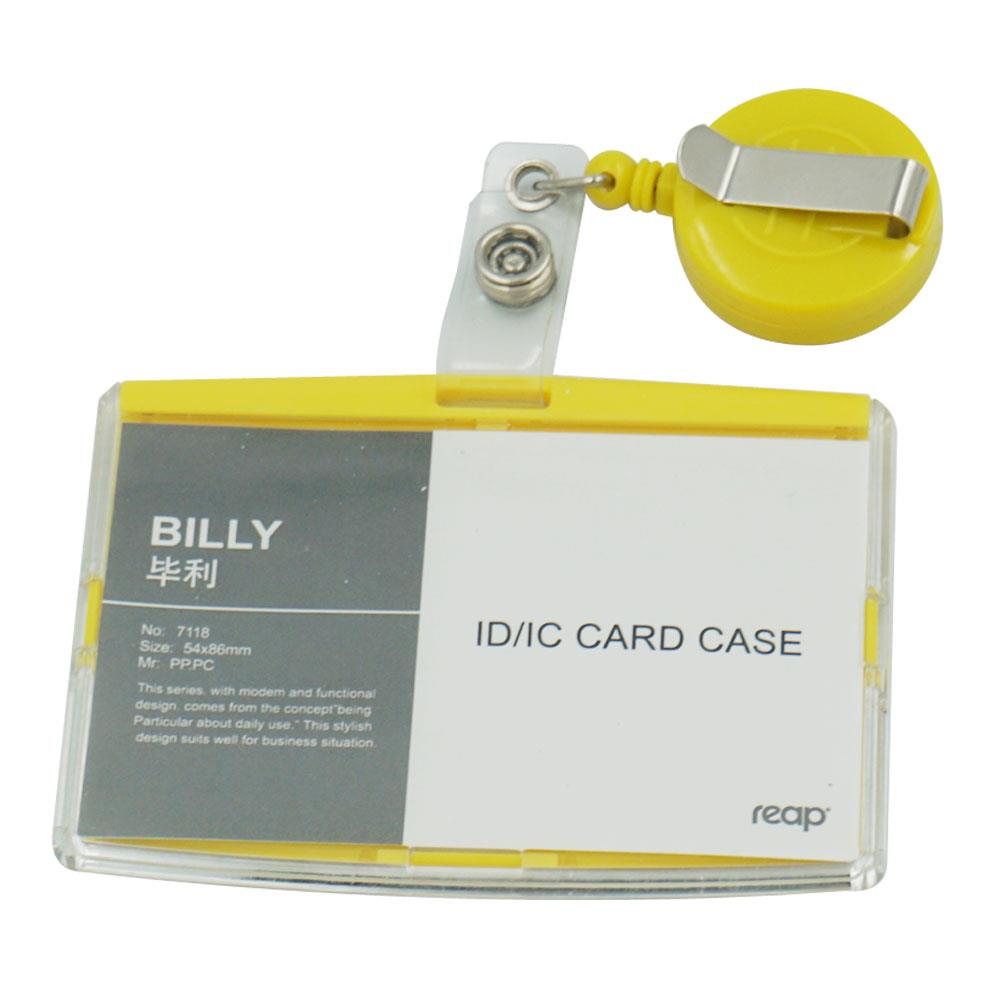 Vertical & Horizontal ID card holder Badge with Reels Clips Retractable