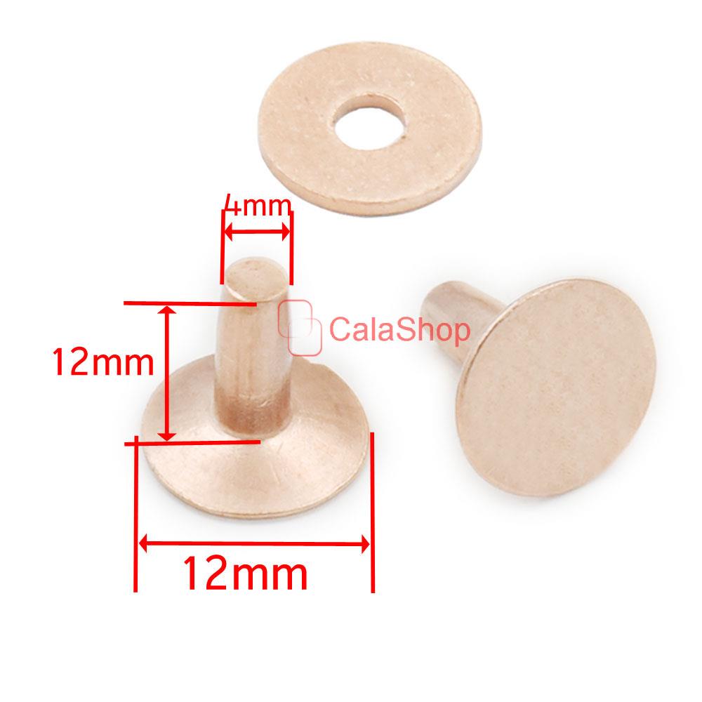Burrs 304 Tools Fasteners Permanent Solid Copper Rivets 9mm 10mm 12mm