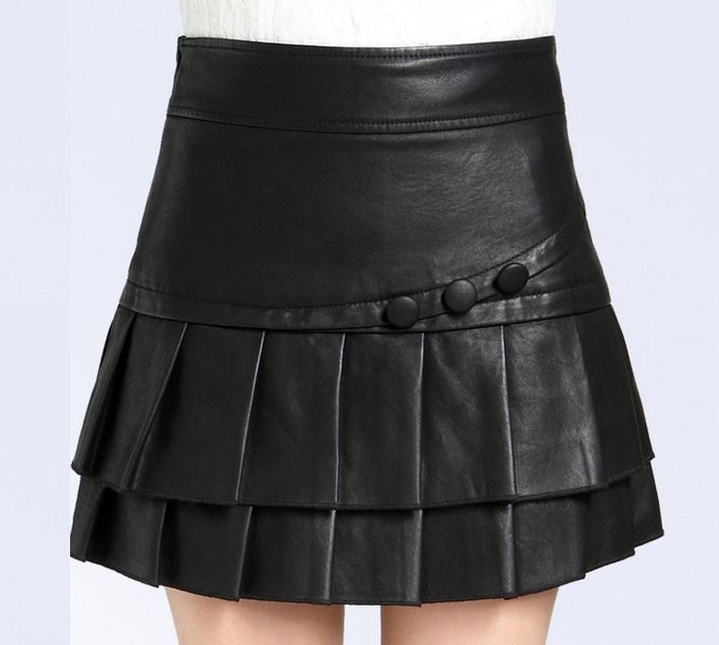 black short ruffle skirt