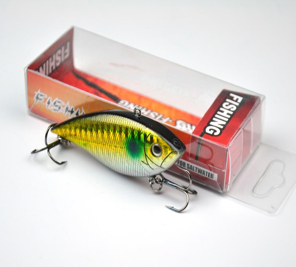 2.75inch 0.35oz Bass Fishing Hard Lures Vibration VIB Lipless Hook