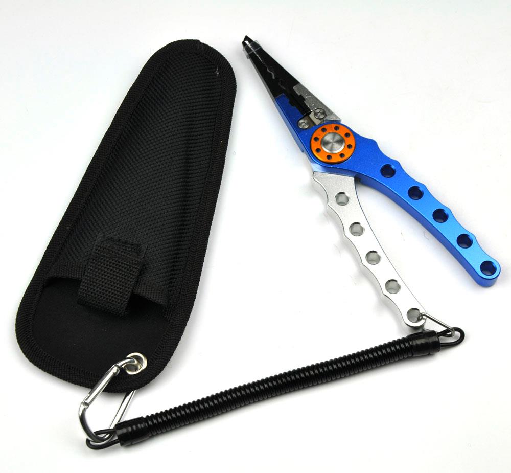 Aluminum Fishing Pliers Hook Remover Fishing Line Cutter with Lanyard