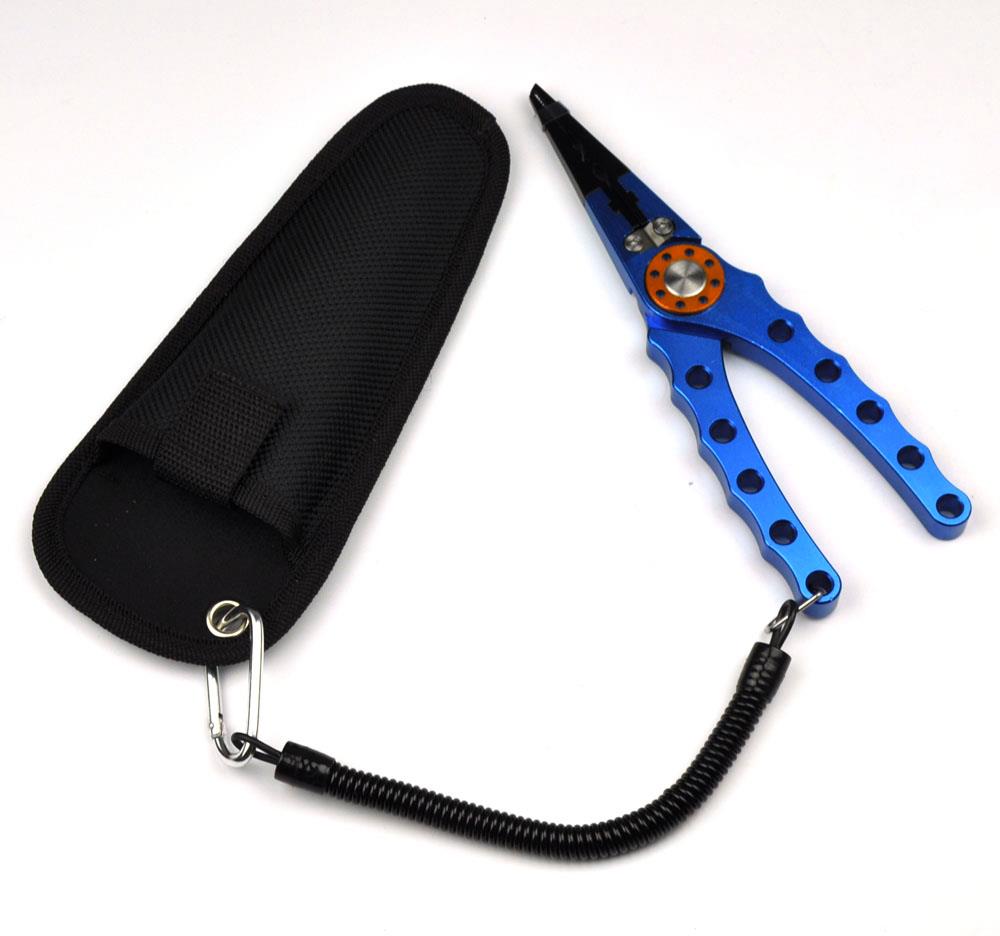 Aluminum Fishing Pliers Hook Remover Fishing Line Cutter with Lanyard ...
