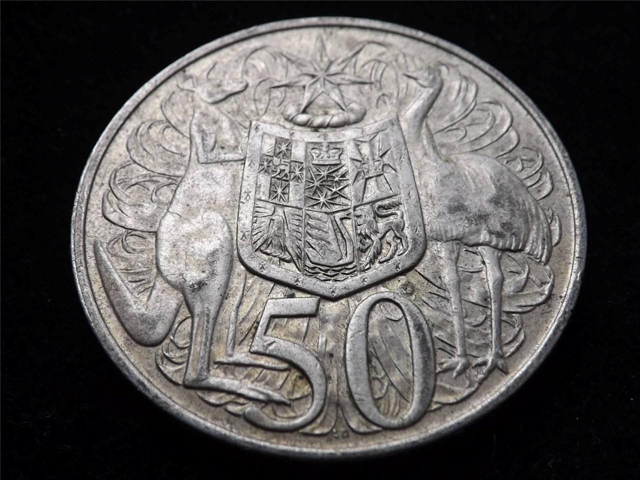 1966 ELIZABETH II AUSTRALIA SILVER 50 CENTS COIN eBay