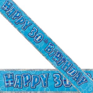 Blues Clues Birthday Party Supplies on 30th Birthday Party Decorations Supplies Foil Banner Blue And Silver