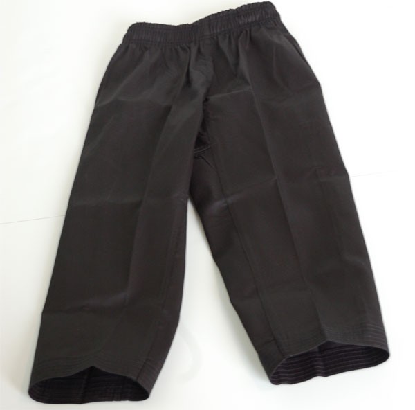 BLACK MARTIAL ARTS KARATE TAEKWONDO GI UNIFORM PANTS eBay