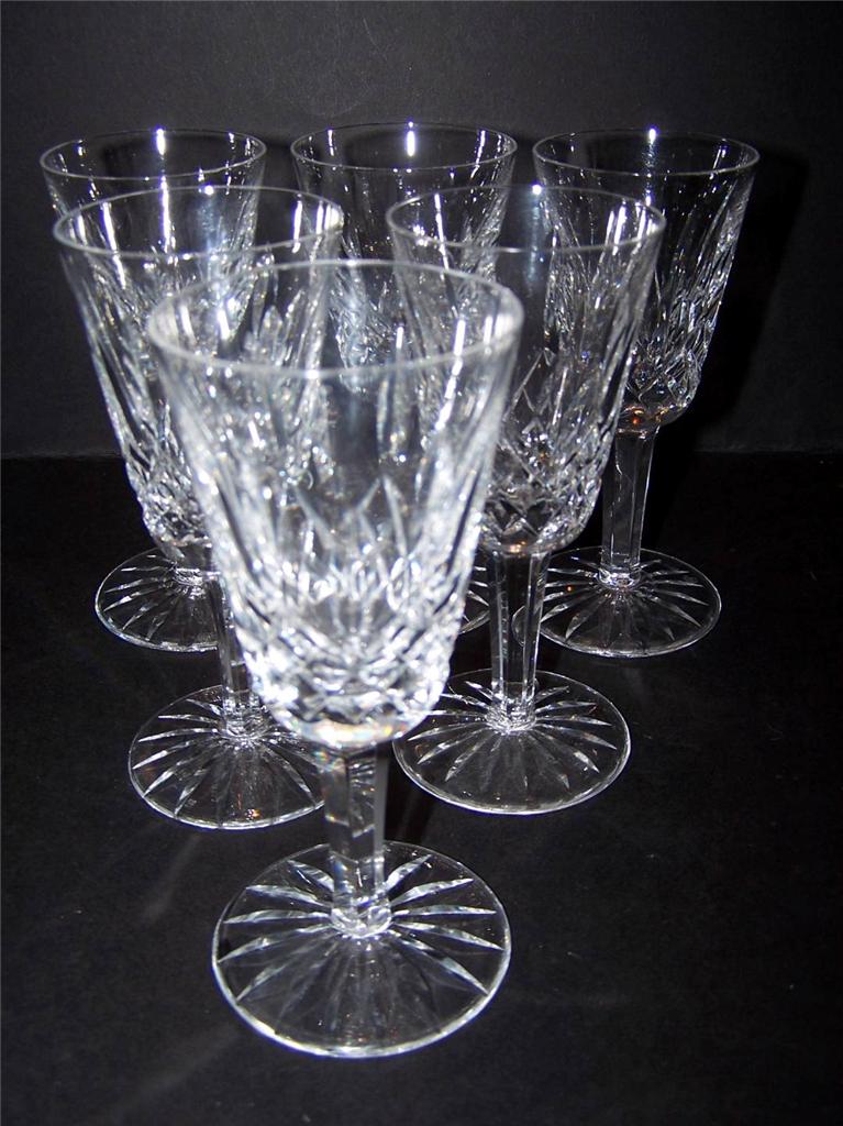 SET OF 6 WATERFORD IRISH CRYSTAL LISMORE SHERRY PORT WINE GLASSES eBay