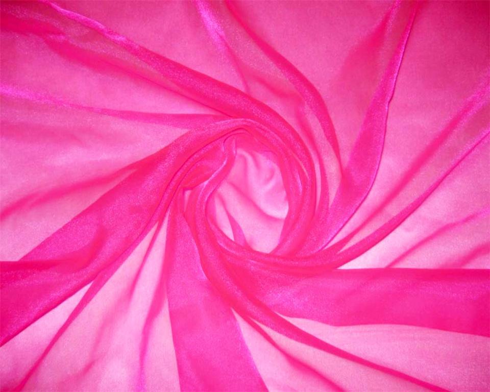 SHOCKING PINK 60 quot SPARKLE SHEER ORGANZA SEE THRU FABRIC 60 quot W WEDDING