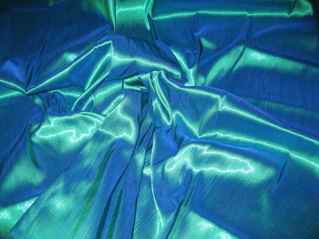 TEAL 100 SILK METALLIC FABRIC BRIDES DRESS CRAFT DRAPE eBay