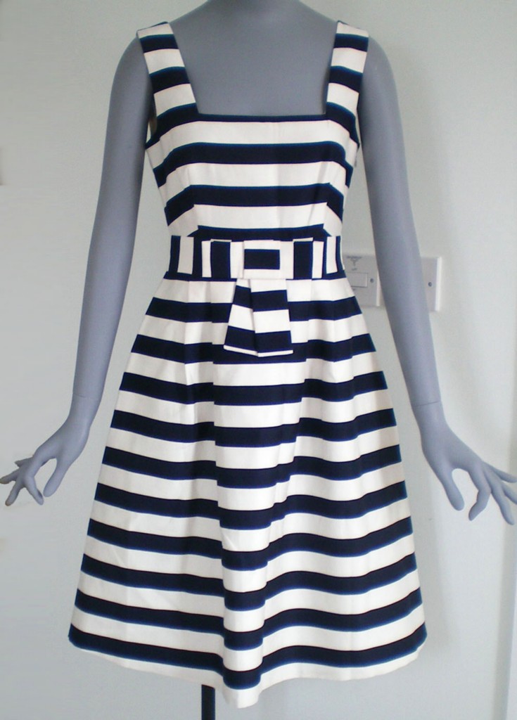 Phase Eight Nautical Striped 50's Eton Dress 16 rp...
