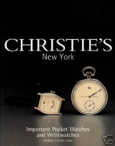 CHRISTIES IMPORTANT POCKET WATCHES & WRISTWATCHES 2004