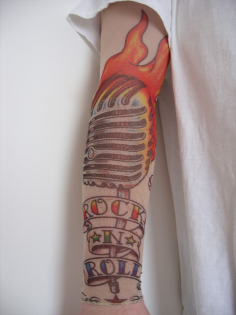 fake tattoo sleeve cloth arm art rock n roll t17 ebay fake tattoo sleeve cloth arm art rock n roll t17 ebay