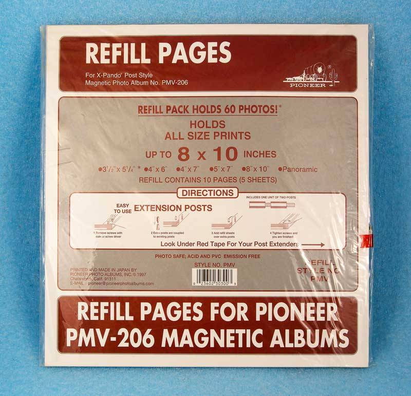 Pioneer Photo Album XPANDO Refill PMV 8x10" PMV206 Post