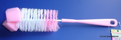 Baby Bottle Cleaning Brush on Pink Baby Bottle Brush Sponge Soft Bristles Cleaning   Ebay