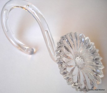 New Clear Shower Curtain Liner Hooks Decorative Flower Ebay