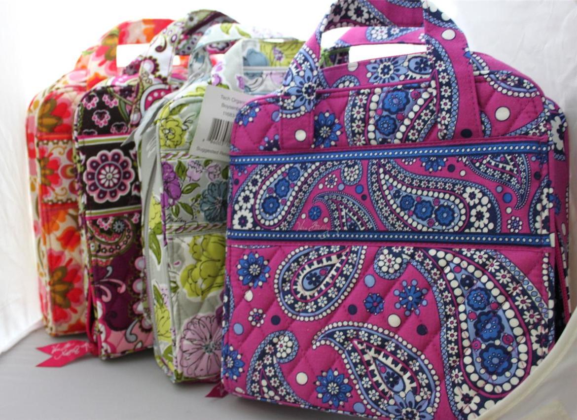 VERA-BRADLEY-Tech-Organizer-Travel-Case-Reader-Kindle-Tablet-Nook-iPad ...