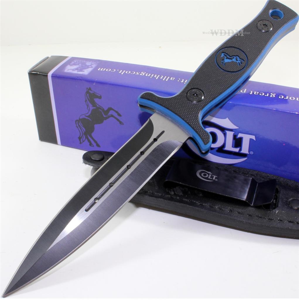 Colt Double Edged Throwing Boot Dagger Combat Survival Knife New